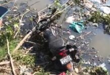 गंदे नाले में मिला बाइक सहित युवक का शव,पुलिस मामले की जाँच में जुटी