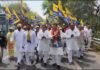 आम आदमी पार्टी के राज्यसभा सदस्य संजय सिंह के नेतृत्व में निकाली सामाजिक न्याय पदयात्रा
