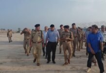 मुख्यमंत्री योगी आदित्यनाथ के प्रस्तावित कार्यक्रम को लेकर एडीजी आगरा जोन एसके भगत ने कार्यक्रम स्थल का निरीक्षण कर सुरक्षा व्यवस्थाओं का जायजा लिया