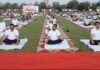जिला स्पोर्ट्स स्टेडियम में हुआ 12वें योग दिवस का आयोजन, जनप्रतिनिधियों और अधिकारियों ने की सहभागिता