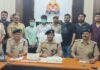 पुलिस अधीक्षक ने किया हनुमान टीला बाबा हत्याकांड का खुलासा,दो आरोपियों को किया गिरफ्तार व एक बाल अपचारी को हिरासत में लिया