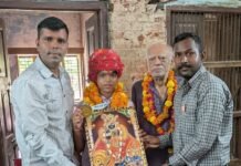 जेवलिन थ्रो में गोल्ड मैडल जीतकर गांव लौटी हर्षिता तोमर,किया गया ज़ोरदार स्वागत