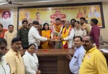 भाजपा के नवनियुक्त अलीगढ़ जिला प्रभारी गौरव आर्य का भव्य स्वागत एवं अभिनंदन किया गया