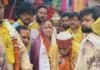 गणेश चतुर्थी के पावन अवसर पर शहर के कमल बाजार स्तिथ कामेश्वर मंदिर से श्री वेद भगवान की भव्य शोभायात्रा धूमधाम से निकाली गई